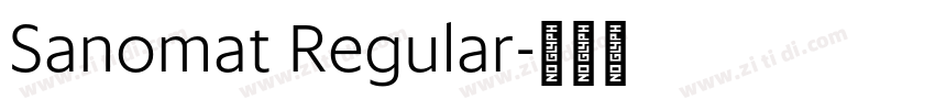 Sanomat Regular字体转换 Sanomat Regular字体转换